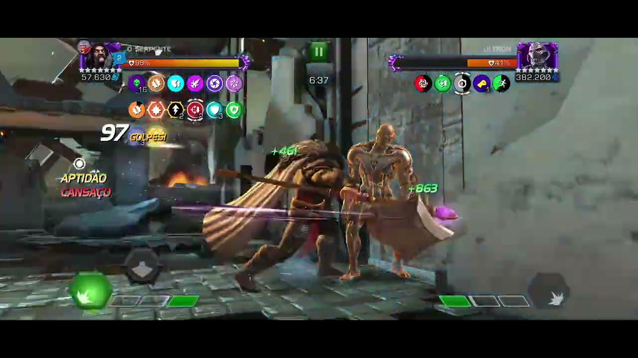 Serpente vs Ultron_MCOC- Aquela game player bruta 