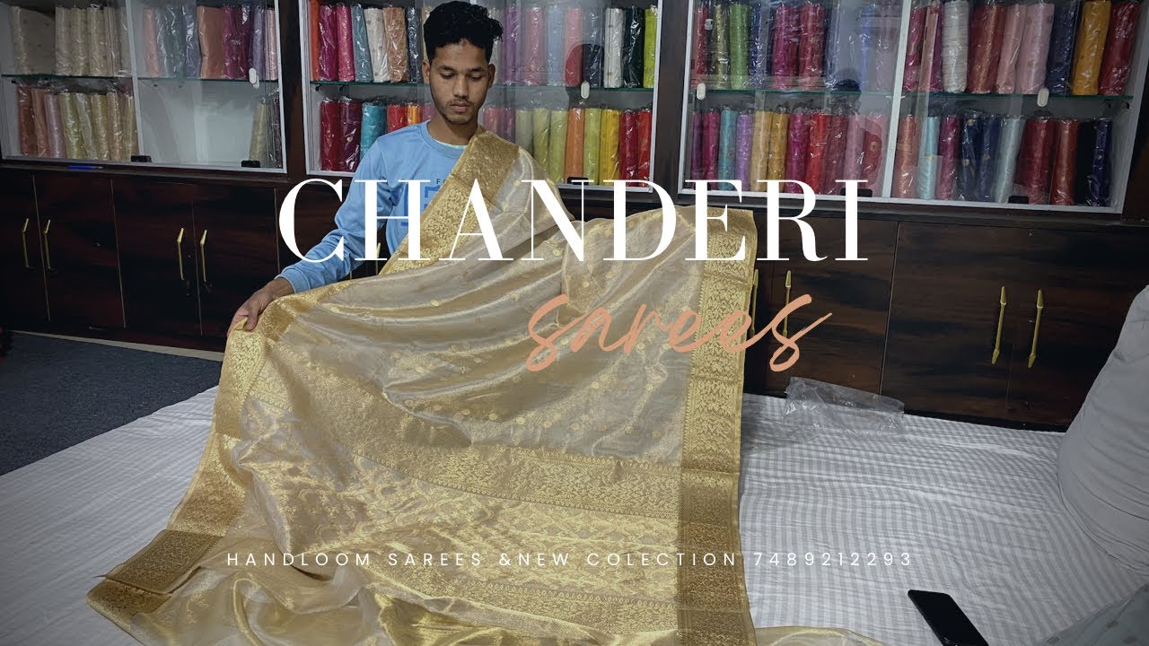 exclusive tissue sari, Chanderi Handloom Store 7489212293