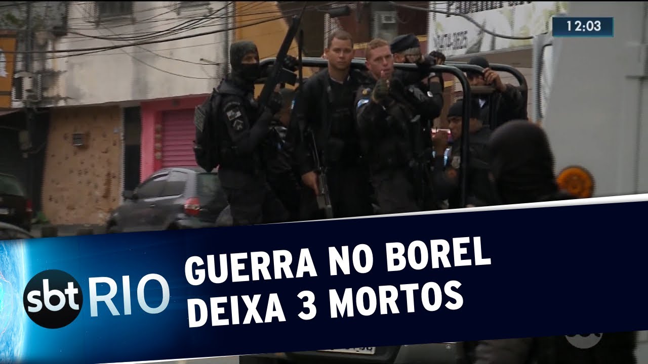 Guerra no Morro do Borel deixa tr&ecirc;s mortos