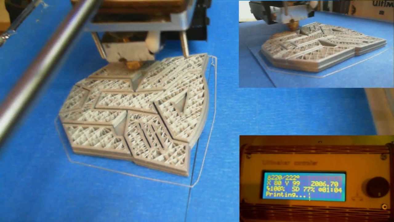 Creating Transformers Autobot Badge on my Ultimaker 3D printer - Timelapse w/ Commentary