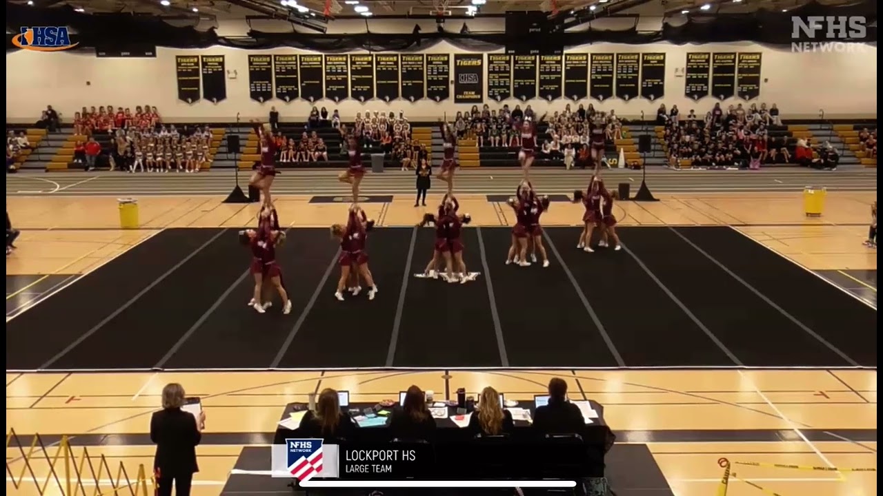 Lockport Porters IHSA Cheer Sectional Champions 2025