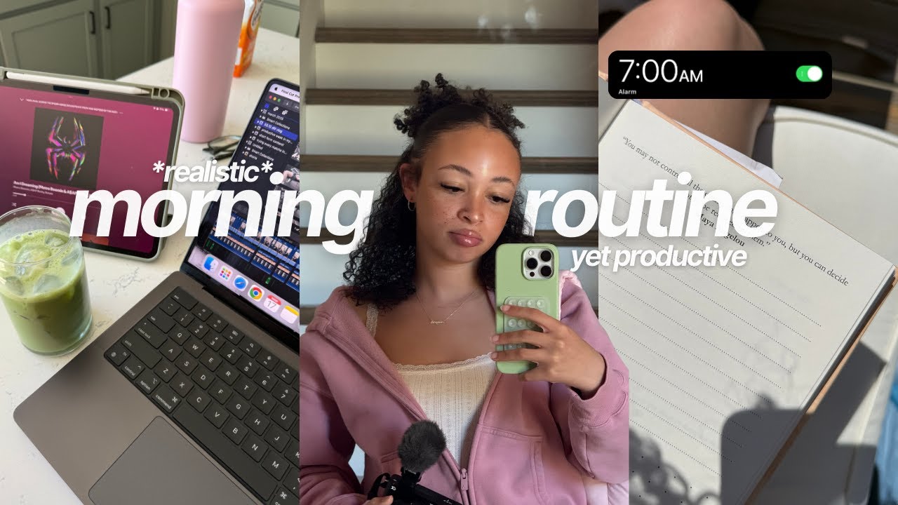 my week of morning routines 2025 ⎯ healthy habits & being productive *realistic*