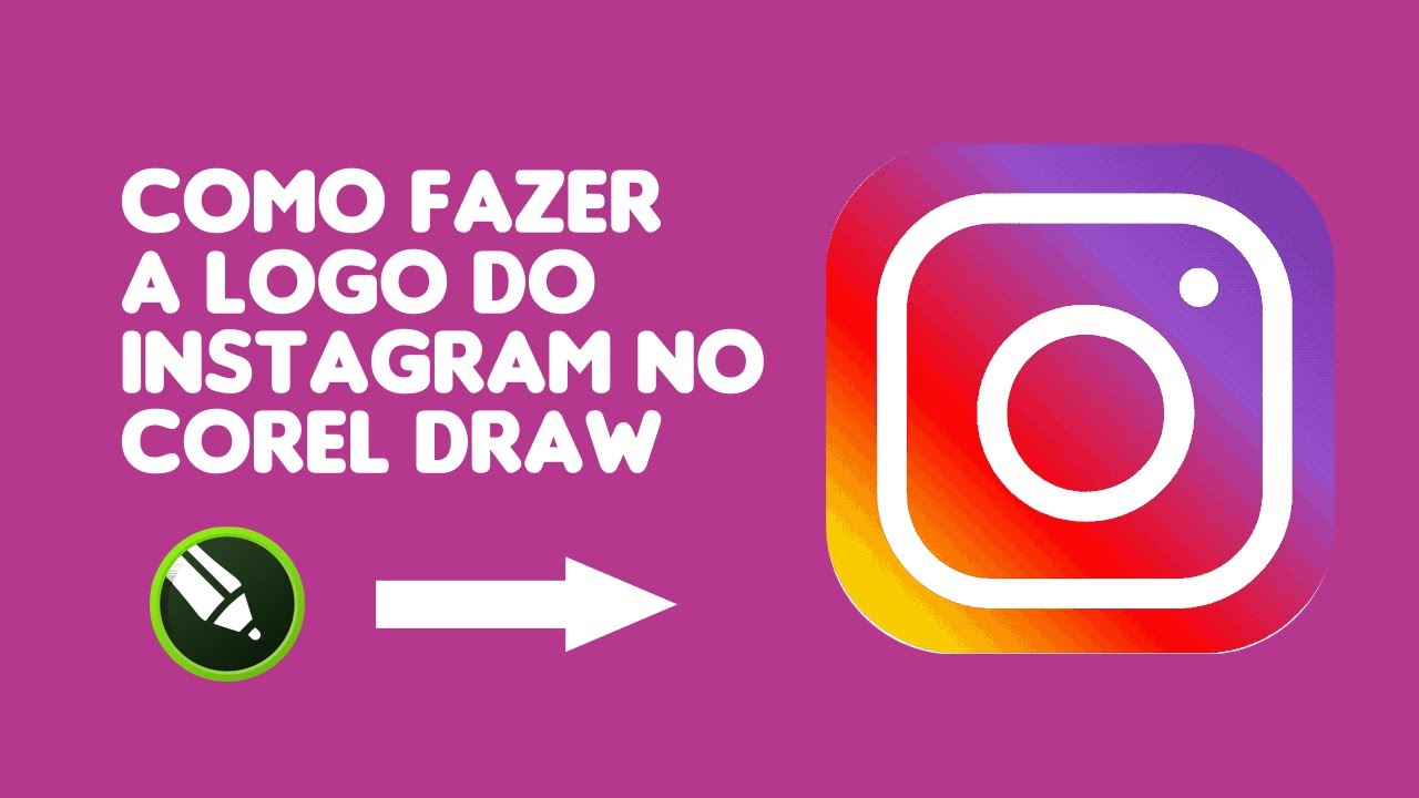 COMO FAZER A LOGO DO INSTAGRAM NO COREL DRAW