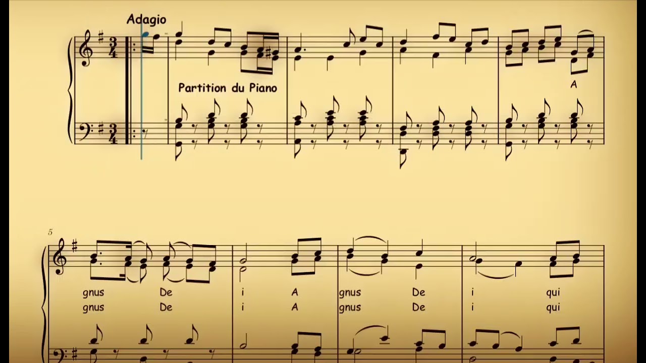 Agnus dei par David KAYAYI (Music score partition)