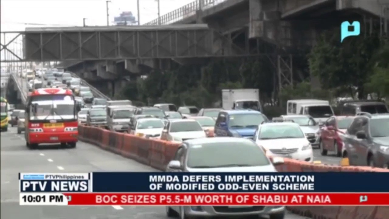 MMDA defers implementation of Modified Odd-Even scheme