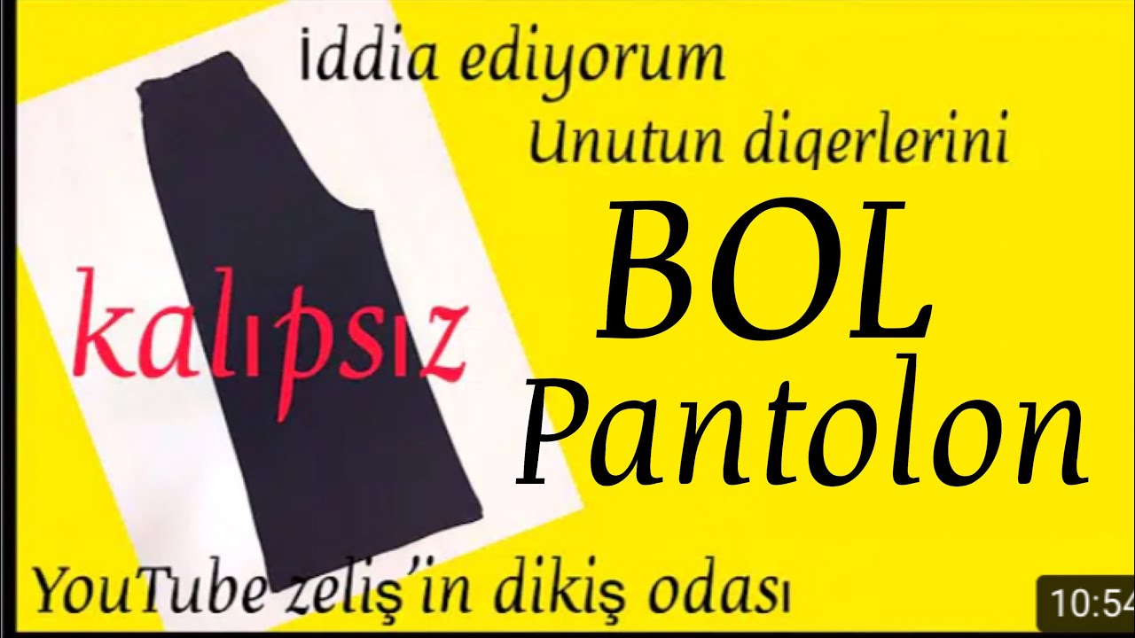 KOLAY PANTOLON NASIL DİKİLİR...İDDAA EDİYORUM YOK BÖYLESİ #şalvarpantolon #pantolonetek #bolpantolon