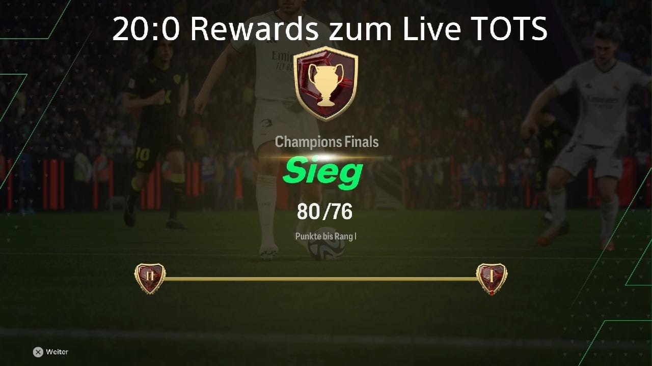 20:0 Rewards zum Live TOTS gönnen direkt