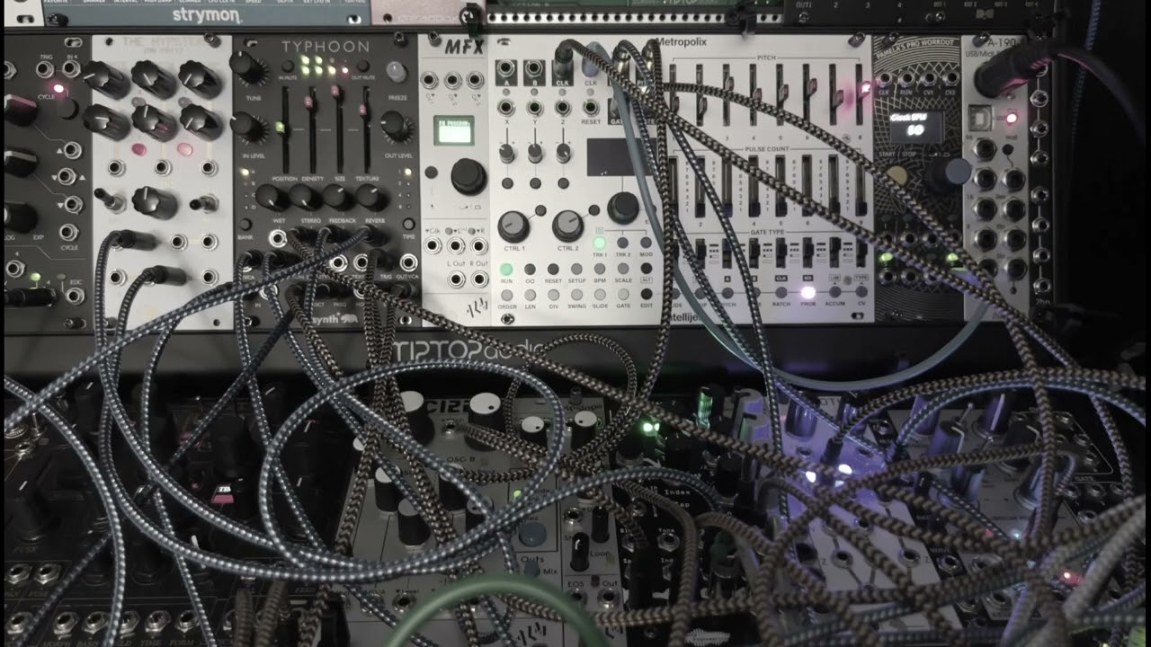 CalSynth Typhoon.  Resonator mode.  It can do weird stuff too.