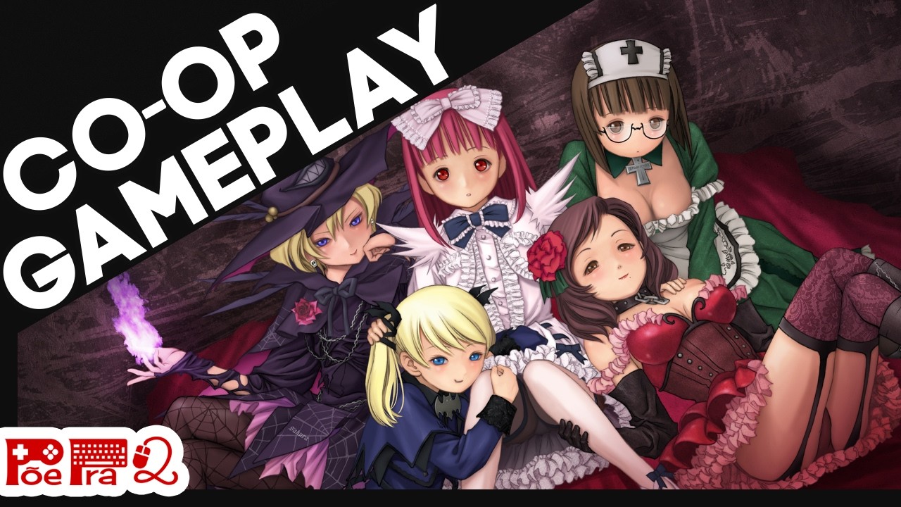 Deathsmiles - Кооперативный геймплей (без комментариев)
