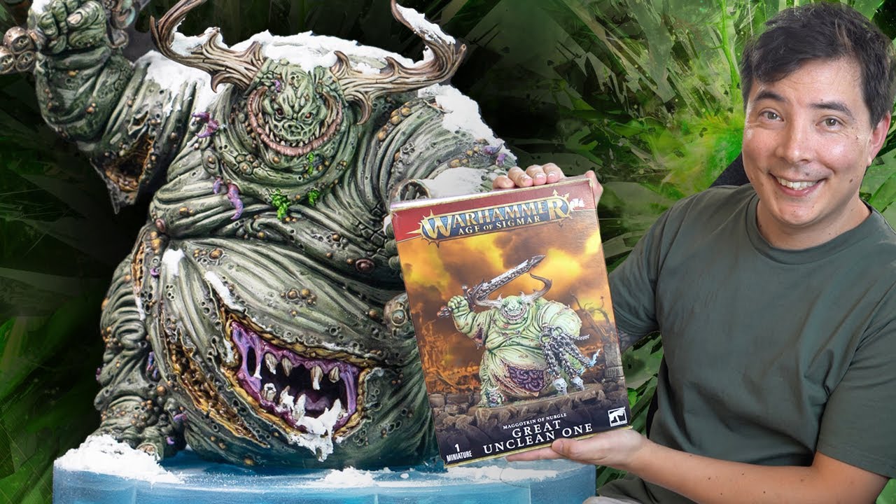 Fully Painted and Magnetised Great Unclean One/Rotigus! Death Guard 40k