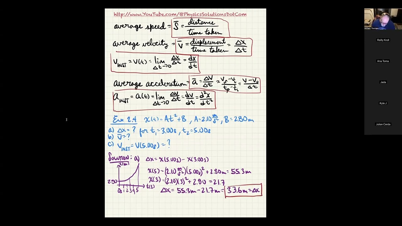 One-dimensional Kinematics, Kinematic Equations, and Non-constant Acceleration