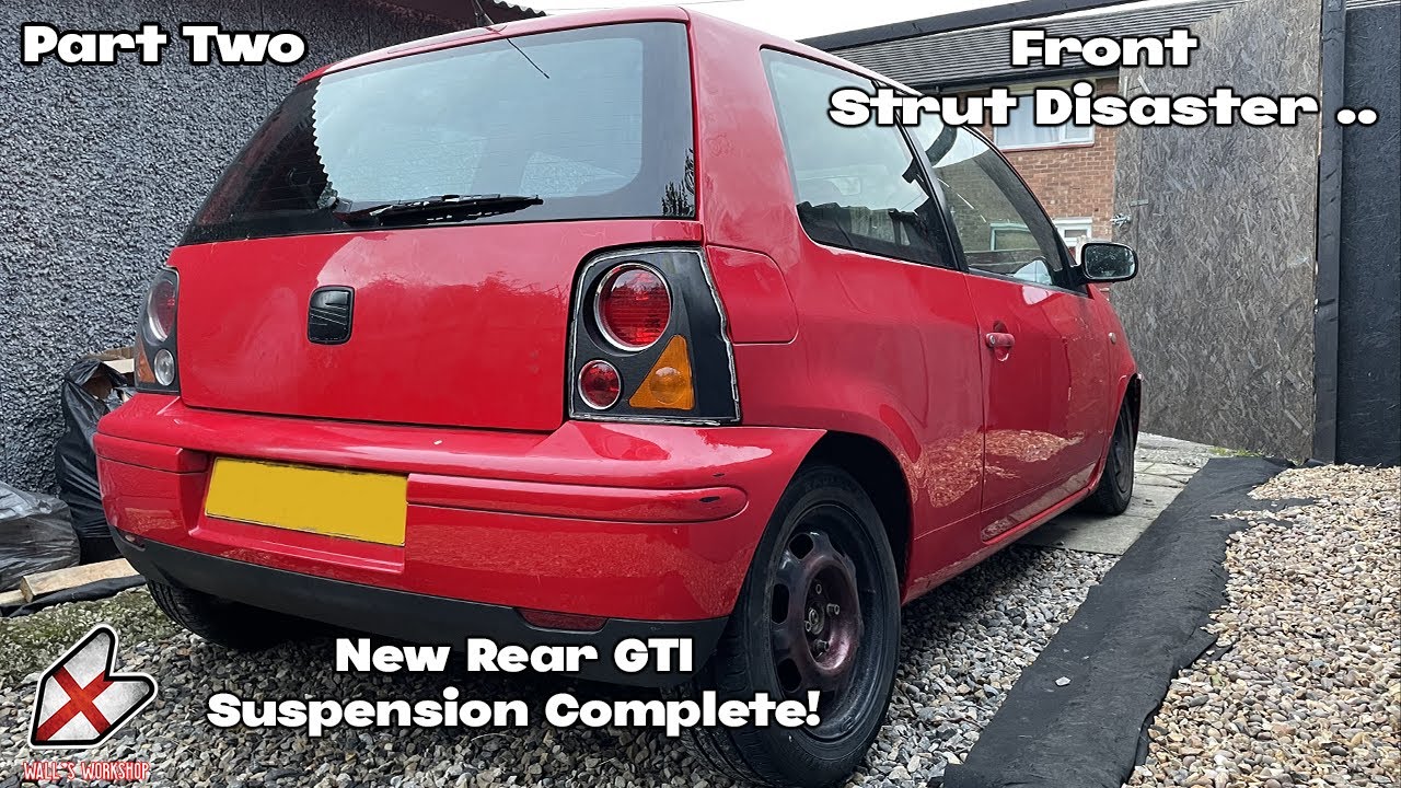 Arosa Rear GTI Suspension Installed! Disaster at the front... Ruined Seat Arosa Part 2
