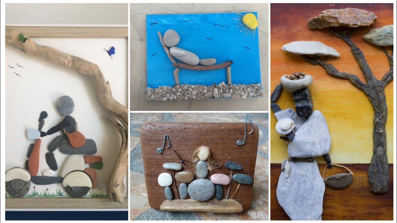 Amazing Collection Of Pebble Art Work Ideas | Amazing Craft Ideas pt 2