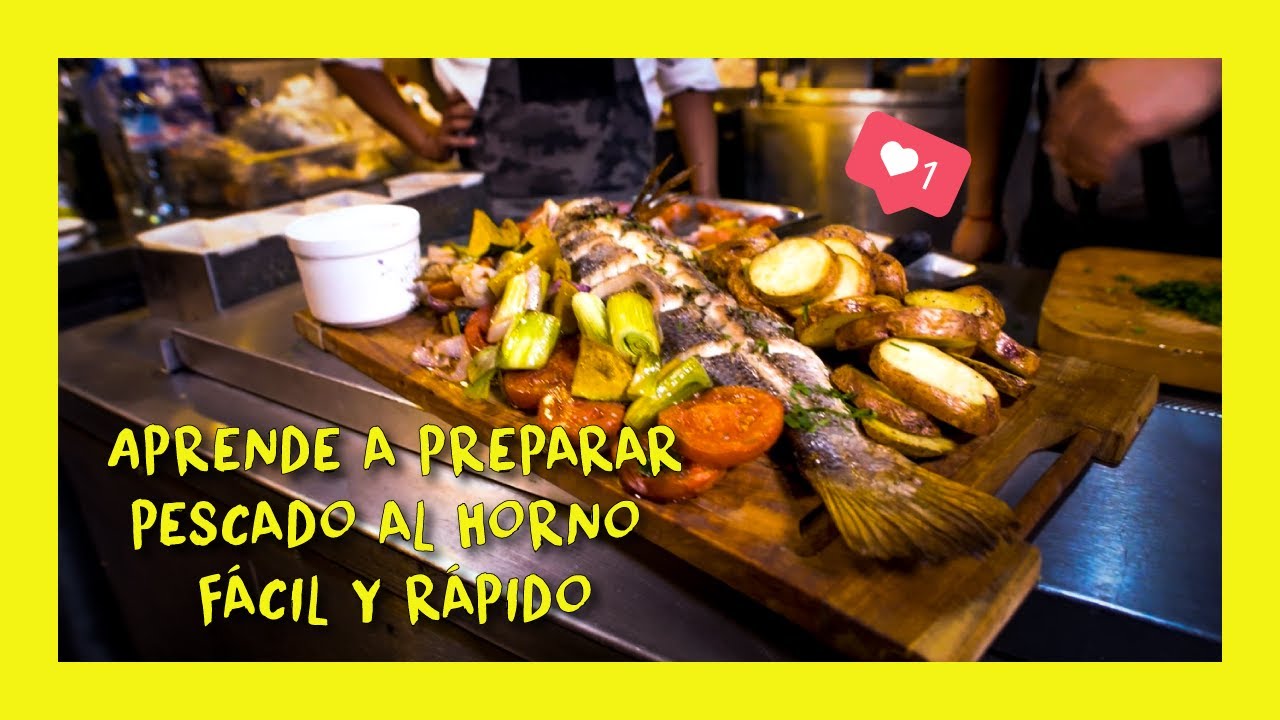 ▷ APRENDE A PREPARAR PESCADO AL HORNO CON VERDURAS, 