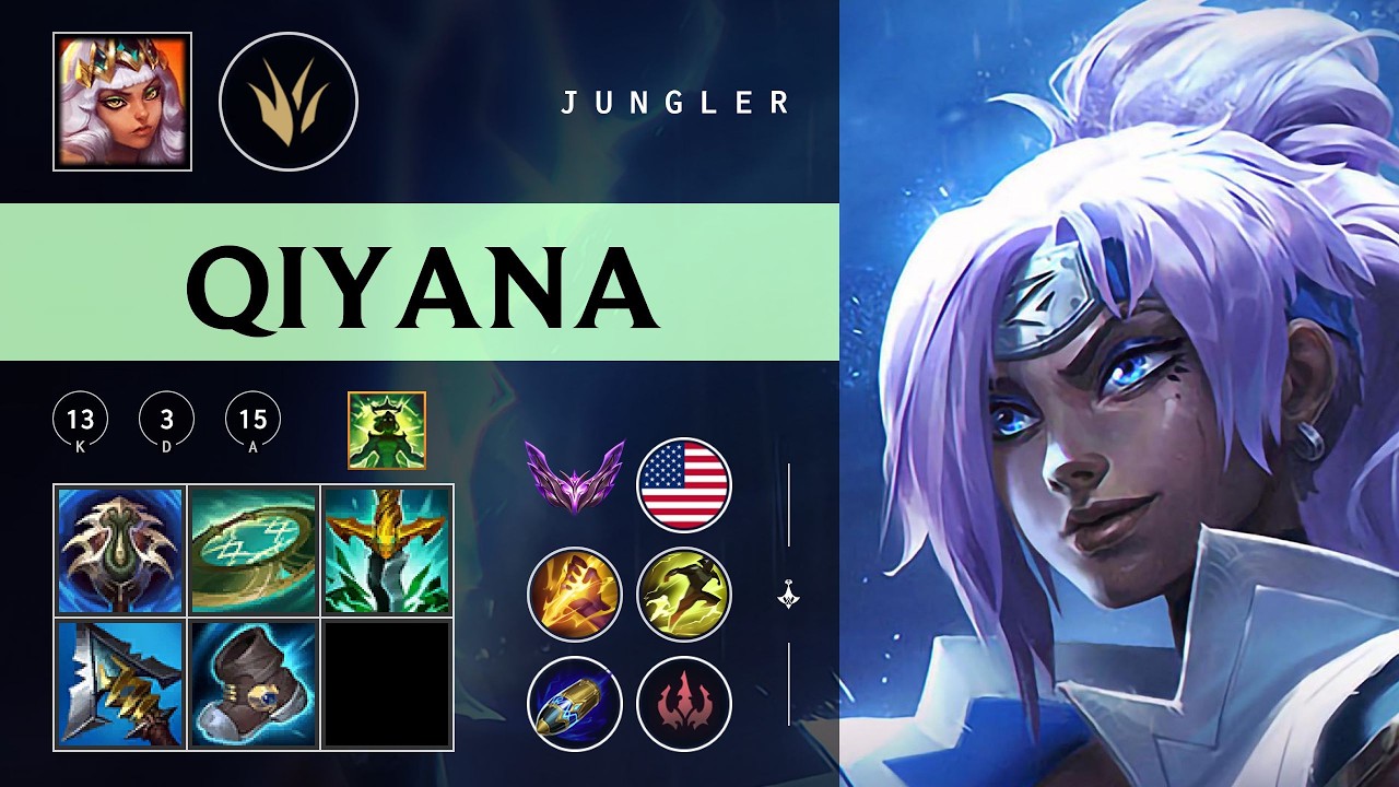 Qiyana Jungle vs Rammus - NA Master Patch 26.04