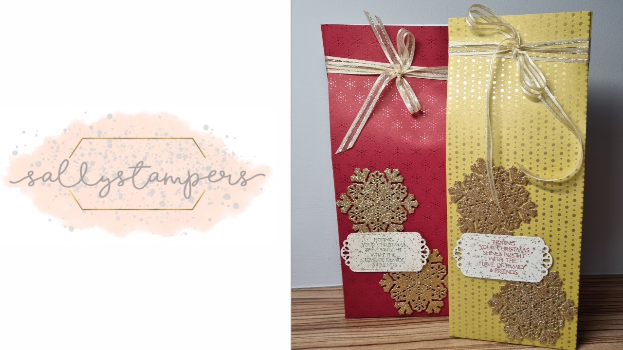 How To Make A Tall Lights Aglow Gift Bag