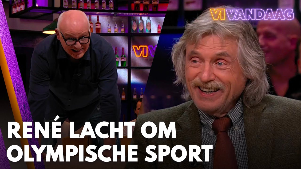 René lacht om Olympische sport: 'Wat is dit nou?!' | VI VANDAAG