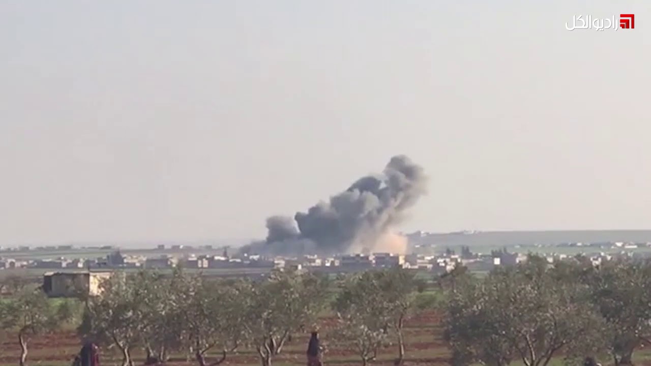 الطيران الروسي يستهدف قرى إسلامين وأبو الخوص والرصافة في ريف ادلب الشرقي