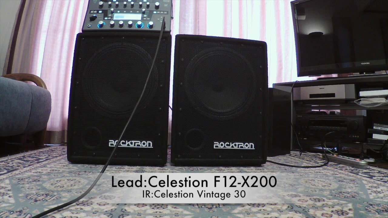 Comparison between Celestion Vintage 30 and Celestion F12-X200