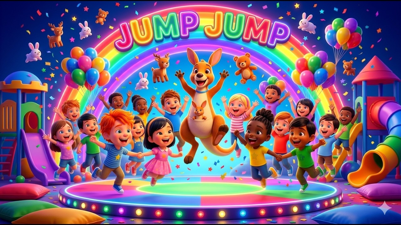 Jump Jump Jump! 🐰 Fun Kids Dance Song | Nursery Rhymes & Action Songs for Kids