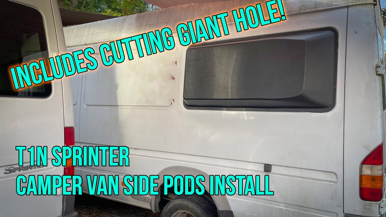Installing T1N Sprinter Side Flares (aka Camper Van Pods!)