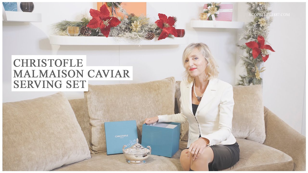 Christofle Malmaison Caviar Serving Set