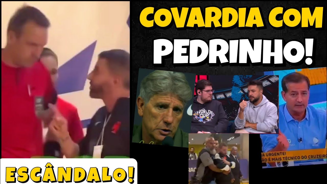 URGENTE! PEDRINHO COBRA ARBITRAGEM E LEVA SPRAY DE PIMENTA NA CARA E MANDA ÁUDIO À CAZÉ TV