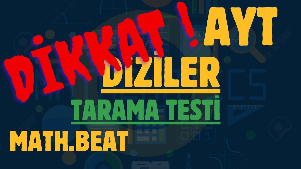 80. DİZİLER TARAMA TESTİ