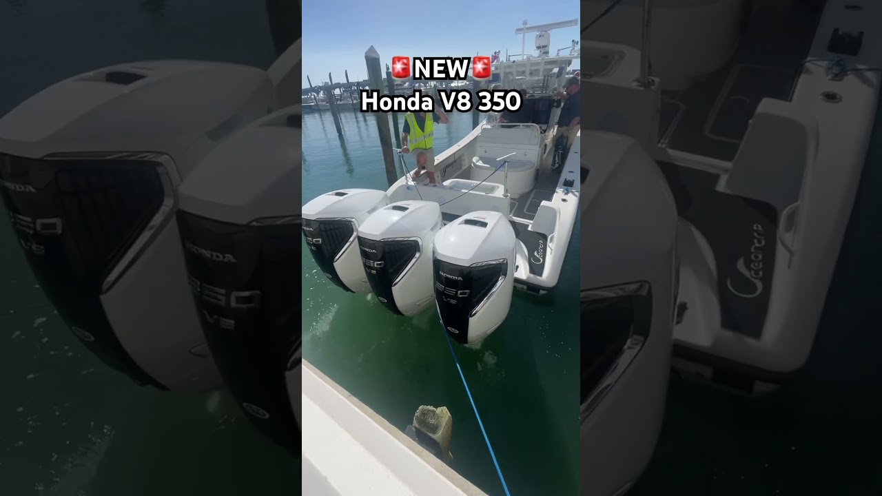 The all new Honda Outboard their 350 V8 with shocking performance