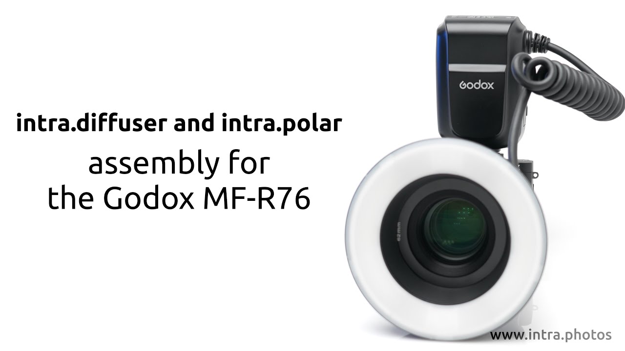 instructions for the intra.diffuser and polar for the Godox MF R76