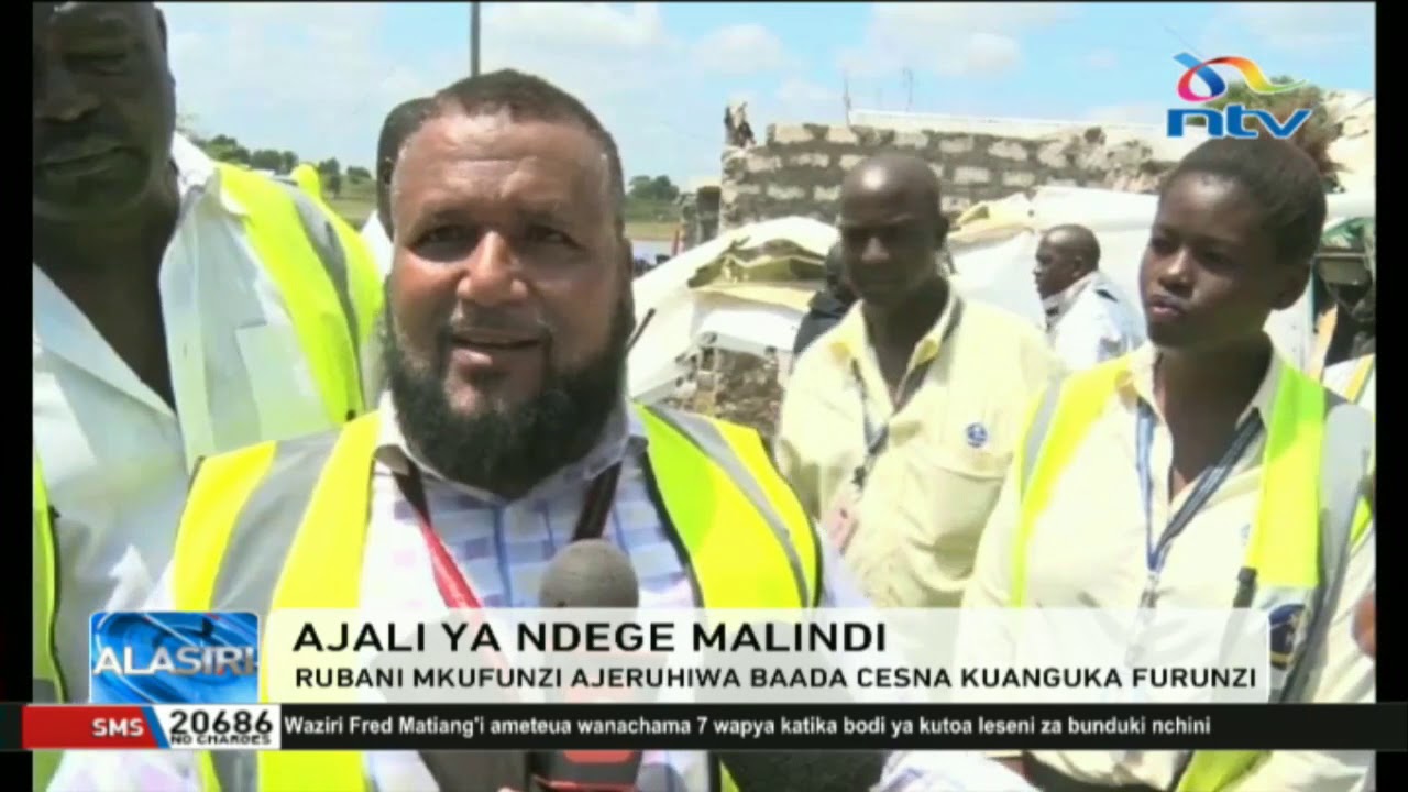 Rubani mkufunzi ajeruhiwa baada Cesna kuanguka furunzi, Malindi