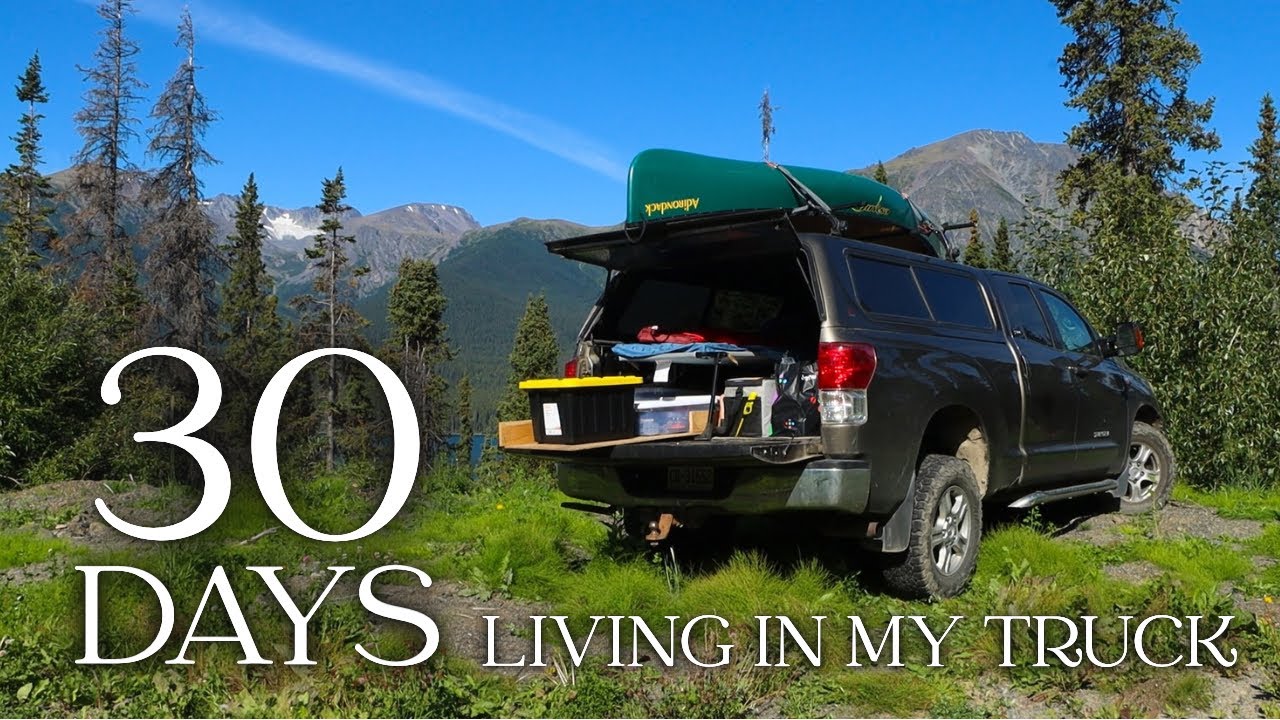 Building a SIMPLE Truck Camping Setup to LIVE Out of for 30 DAYS