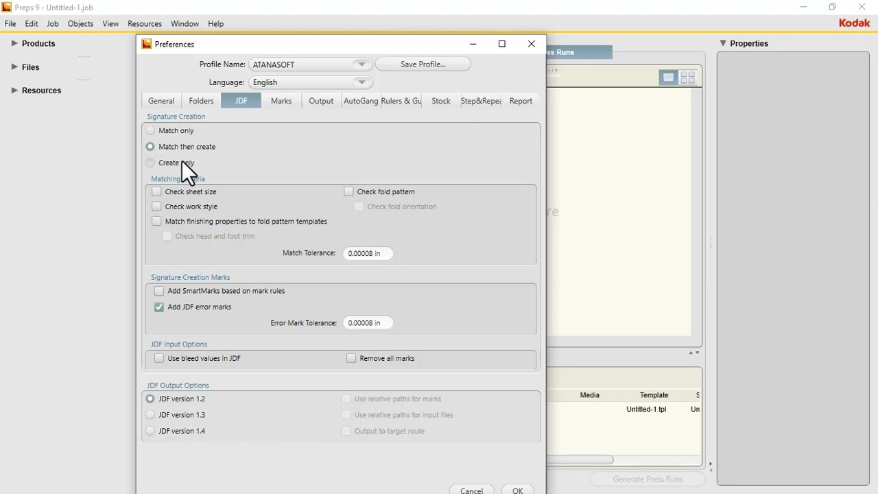 Kodak Preps 9.5: Setting Preferences & Creating Optimized Profiles