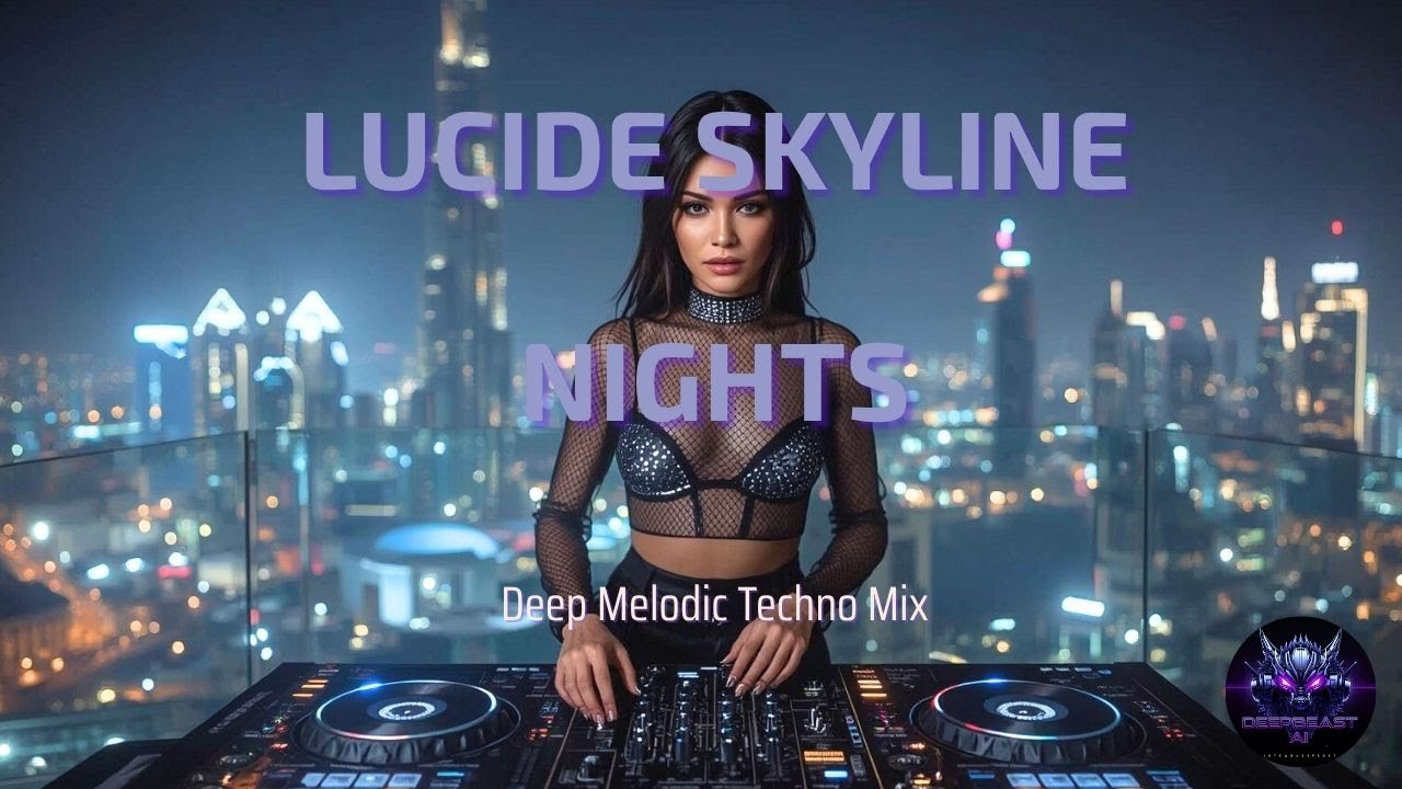 Lucid Skyline Nights &ndash; Deep Melodic Techno & Urban Chill Mix 🌃 | AI DJ Set Rooftop Vibes