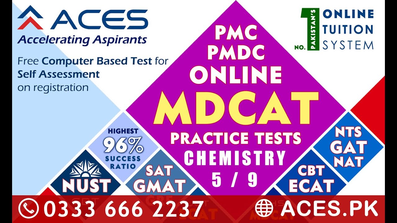 PMC MDCAT 2022 Chemistry Practice Test #5 with Solution [PMC - NEW Syllabus [June 27, 2022]