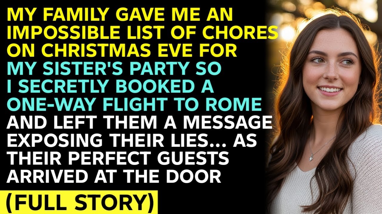 MY FAMILY GAVE ME AN IMPOSSIBLE LIST OF CHORES ON CHRISTMAS EVE FOR MY SISTER'S PARTY SO I SECRETLY