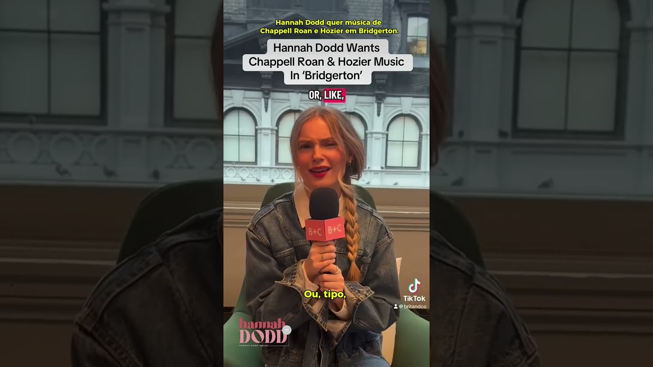 [LEGENDADO PT/BR] Hannah Dodd fala sobre querer músicas de Chappell Roan Hozier em Bridgerton.