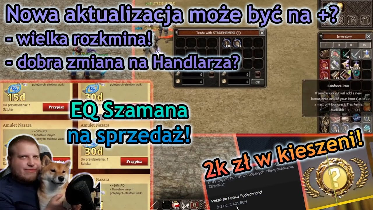 Sabal - Nowa aktualizacja będzie dobra?, EQ Szamana na sell oraz wielka wygrana za 2k zł! - Metin2