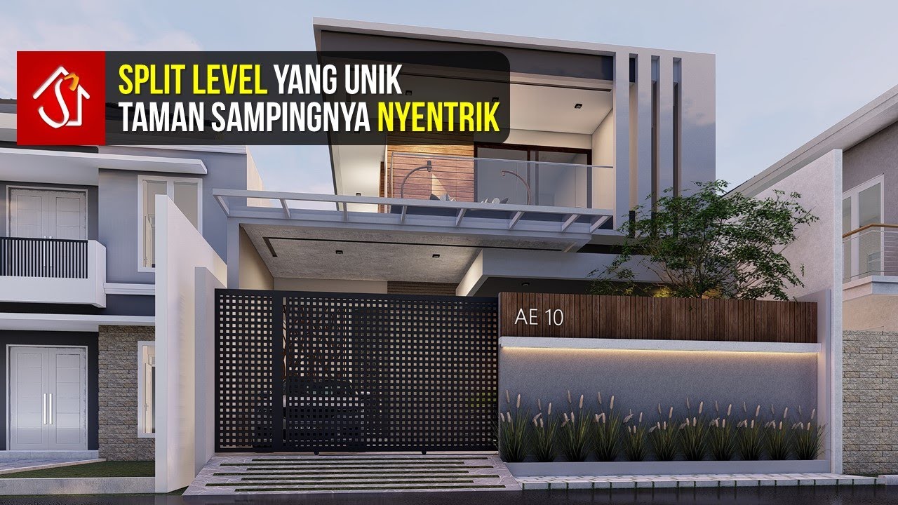 Desain Rumah Modern 2 lantai 3 kamar di Lahan 10x20
