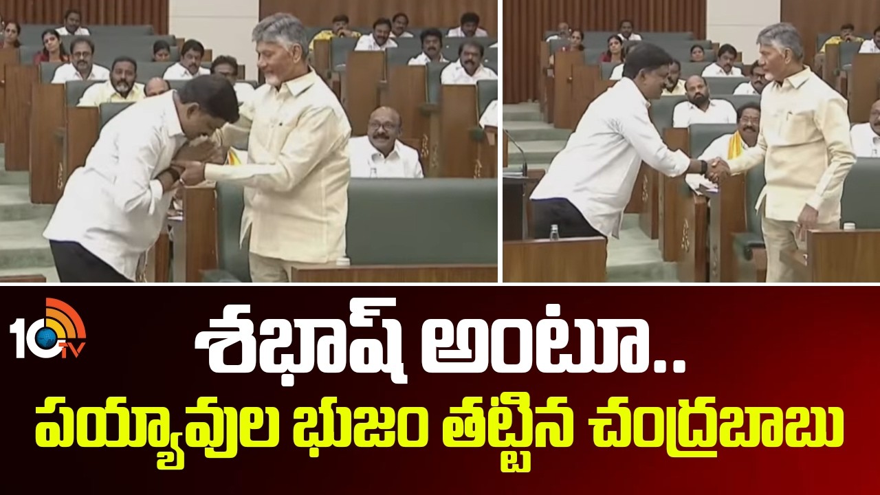 Minister Payyavula Keshav | శబాష్ అంటూ.. పయ్యావుల భుజం తట్టిన చంద్రబాబు | CM Chandrababu