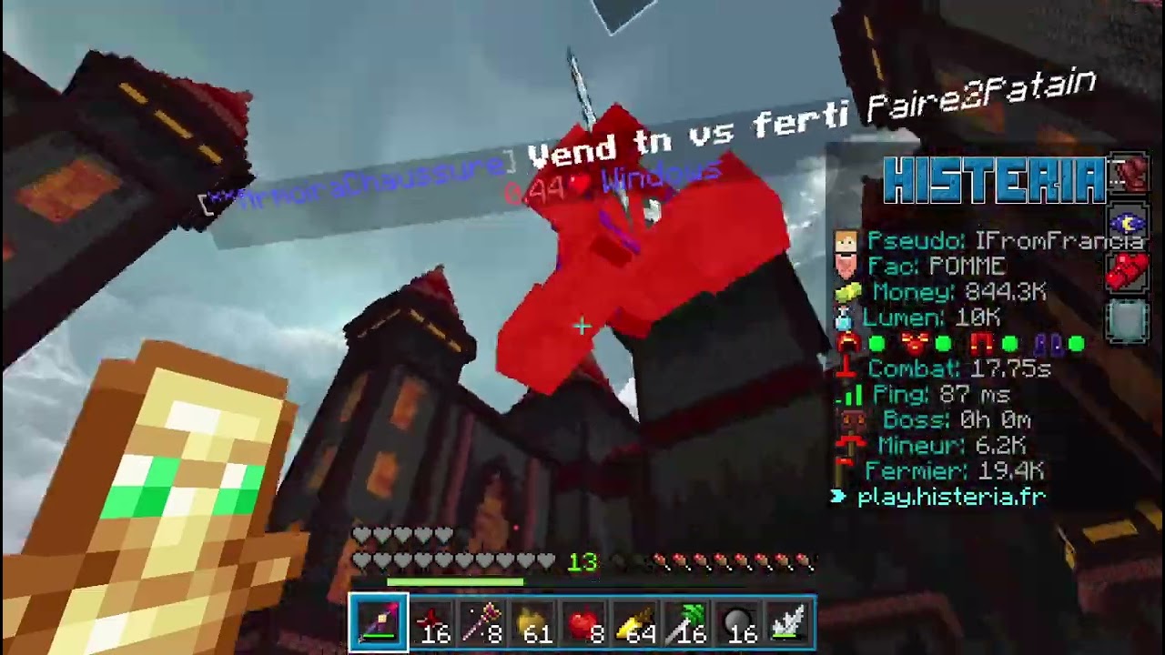 On reprend du service sur Histeria v7 avec la faction ( premier drop de Noc )