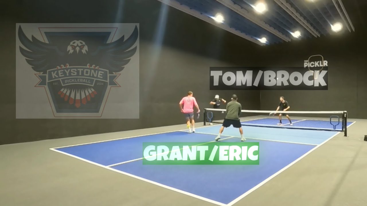 Learning from Higher Level Players | Keystone Pickleball |Tom/Brock🆚Grant/Eric