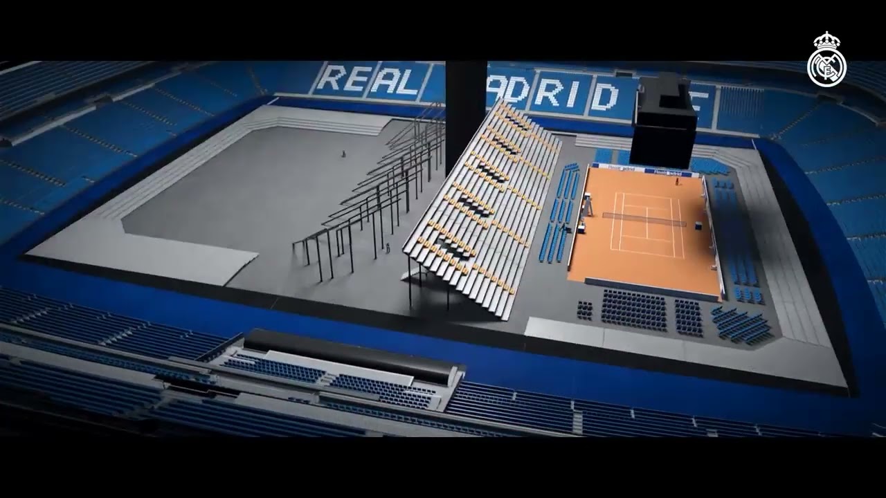 ESTÁDIO DO REAL MADRID. SANTIAGO BERNABÉU IMPRESSIONA PELO NOVO SISTEMA DE GRAMADO RETRÁTIL