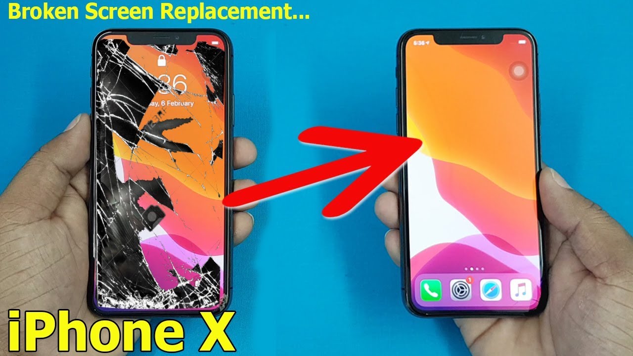 Restoration Destroyed iPhone X / How to Replace iPhone x / X Max Broken Screen