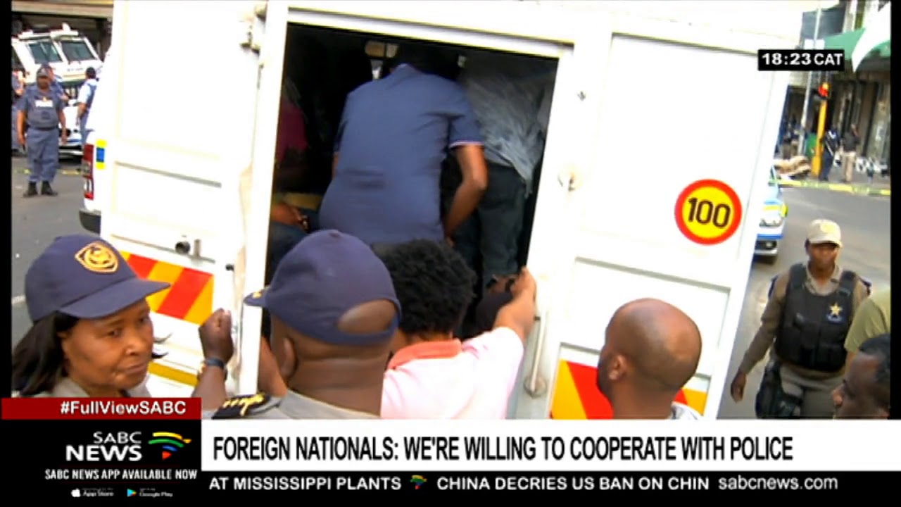 Foreign nationals were willing to co-operate with police during raids