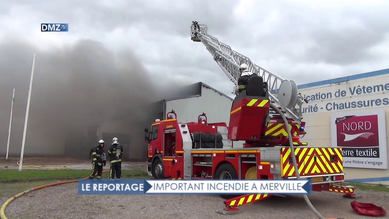 MERVILLE : INCENDIE DANS UN MAGASIN DE MOTO
