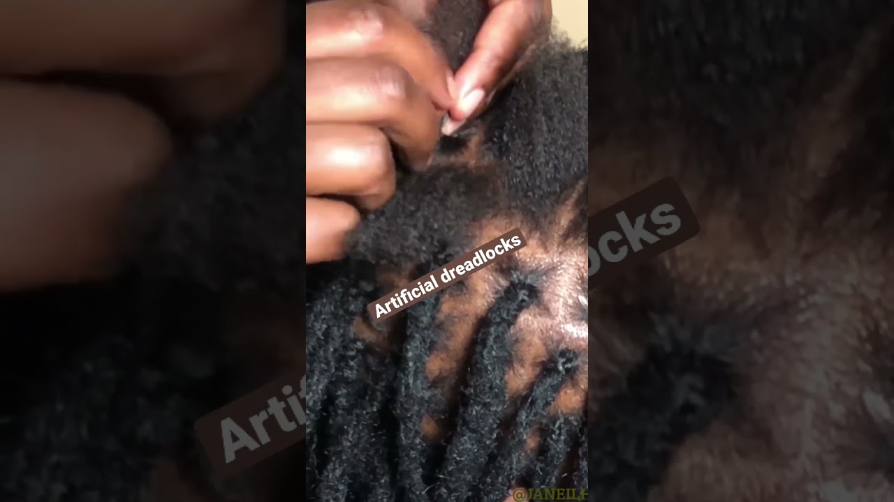 How to install artificial dreadlocks as Faux locs #protectivestyles @JANEILHAIRCOLLECTION