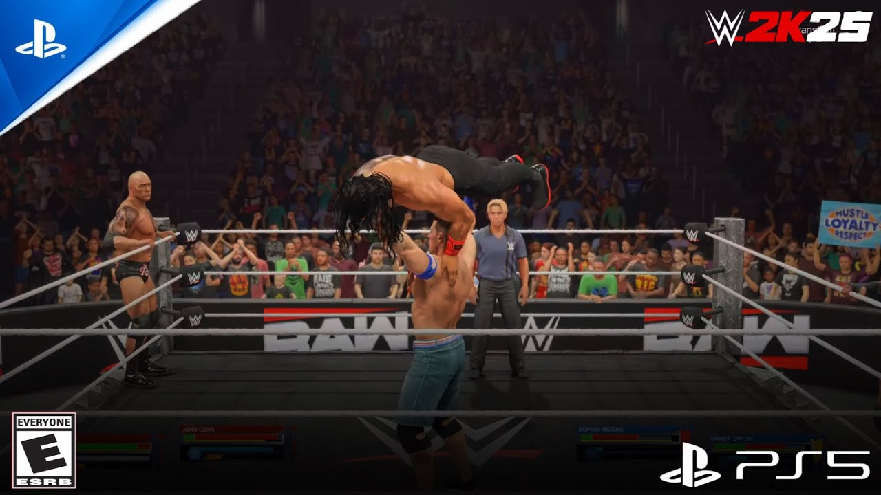 WWE : JOHN CENA & THE ROCK VS ROMAN REIGNS & RANDY ORTON | TAG TEAM MATCH | 2K25 #wwe #2kgames 
