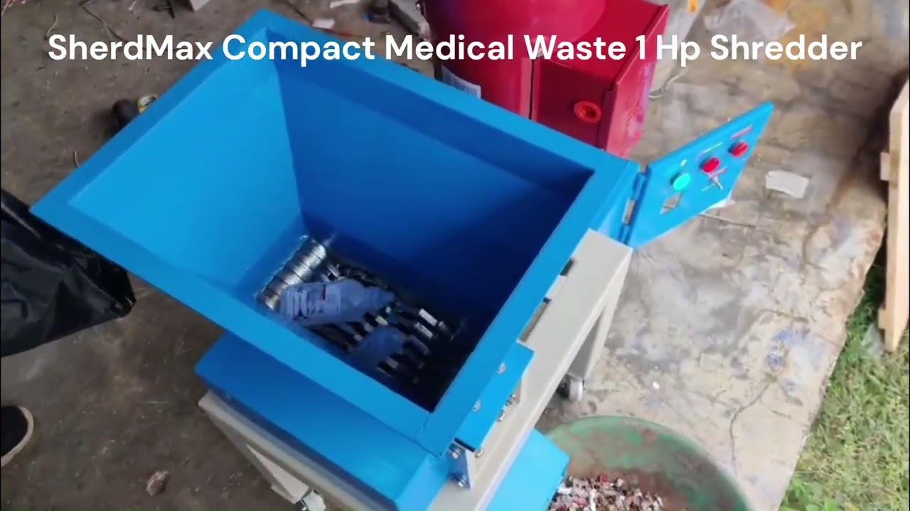 Medical Waste Shredder Compact 1Hp Machine