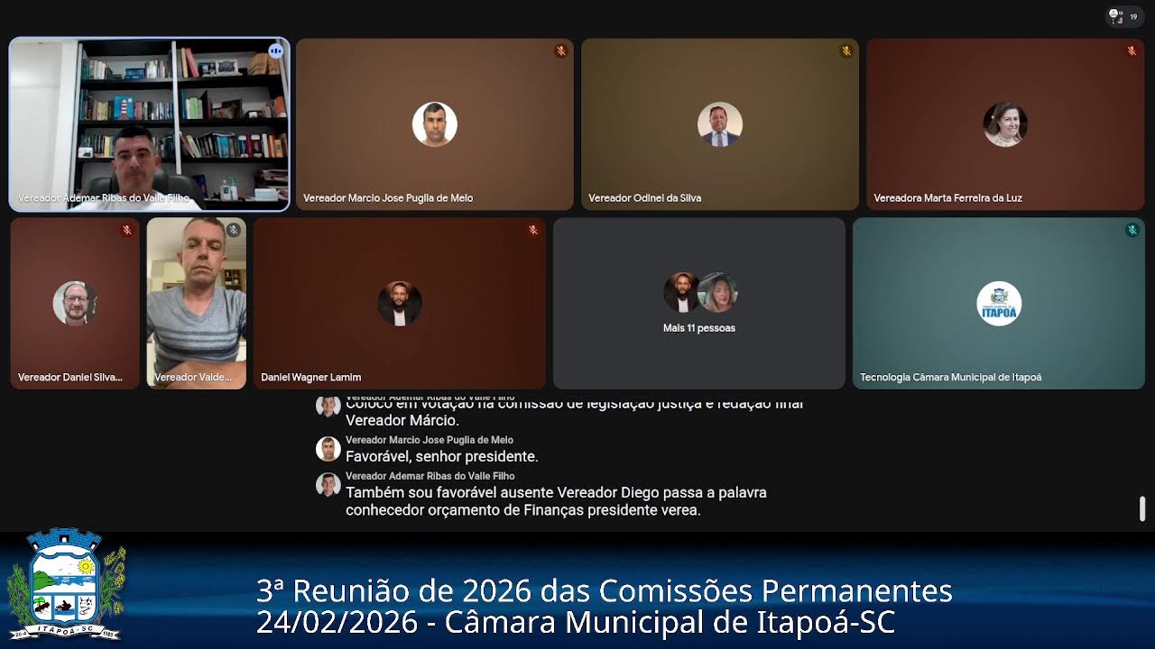 3ª Reunião das Comissões Permanentes da 2ª Sessão Legislativa da 10ª Legislatura - 24/02/2026